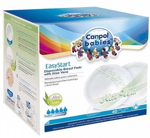 Canpol Ulošci za grudi sa Aloe Verom Easy Start 40 komada 19/608