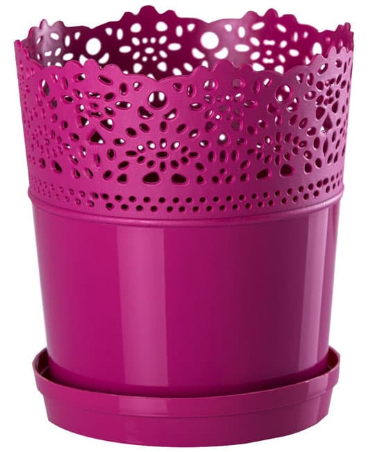 Saksija Dentelle 16 roze