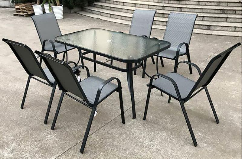 Baštenska Garnitura Sto i 6 Stolica Burano