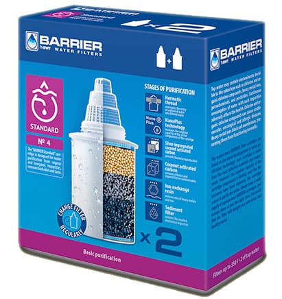Barrier Standard Dve filter patrone za prečišćavanje vode u bokalu 2P4
