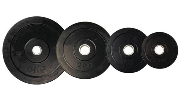 Gumirani čelični teg 5kg 30mm 291452