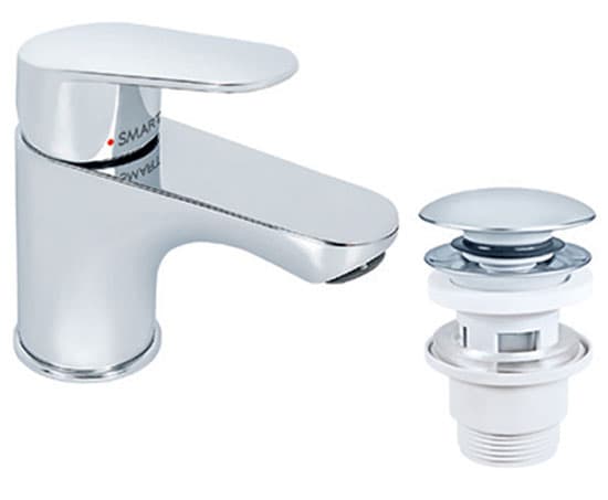 Baterija za lavabo sa klik-klak odlivnim ventilom Rosan JA301002