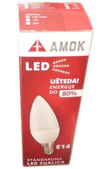 Led sijalica Amok E14 3W 3000K 250 lm