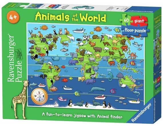 Ravensburger puzzle 60 delova - Životinje sveta 07072