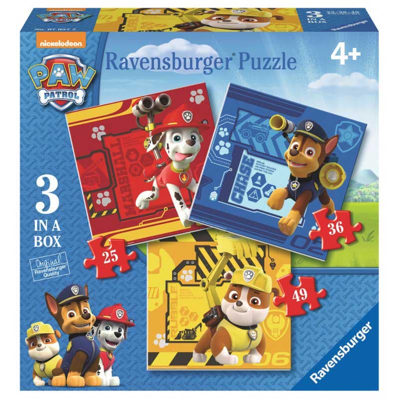 Ravensburger puzzle 110 delova - 3u1 Paw patrol, 07057