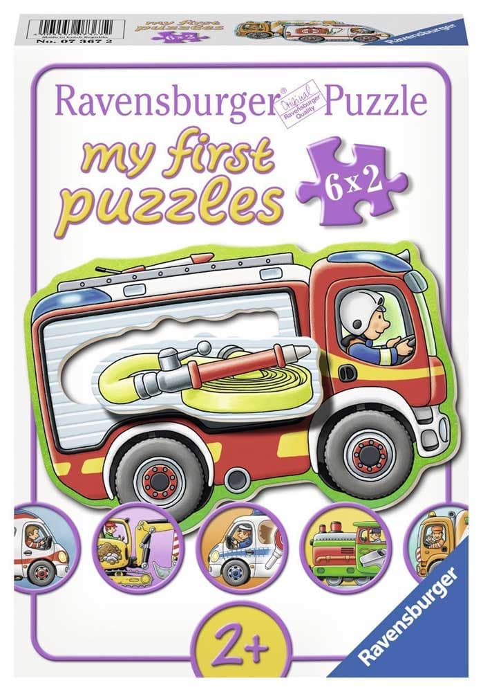 Ravensburger puzzle 12 delova - 6 u 1,vozila 07367