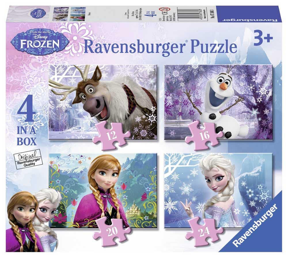 Ravensburger puzzle 72 dela - 4u1 Frozen 07360