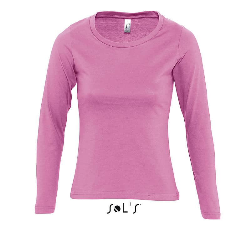 Sols Ženska majica dug rukav Majestic Orchid Pink veličina S 11425