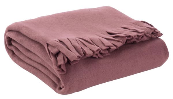 Ćebe Kari pliš 130x170 bordo