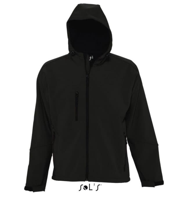 Sols Muška Softshell jakna sa kapuljačom Replay Black veličina XL 46602