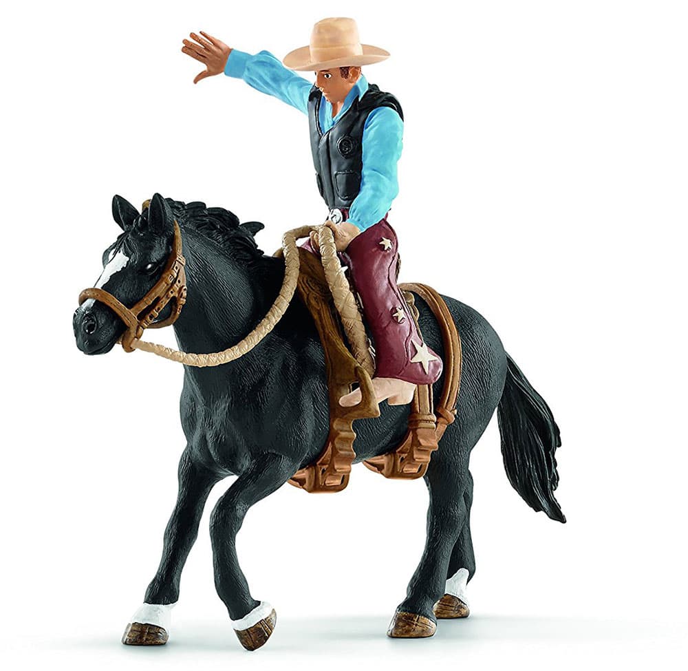 Schleich Figure Domaće životinje - Kauboj na konju - rodeo jahanje 41416