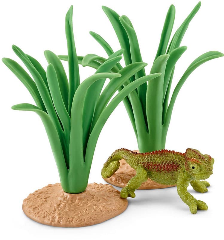 Schleich Figurice Divlje životinje - Kameleon u žbunju 42324