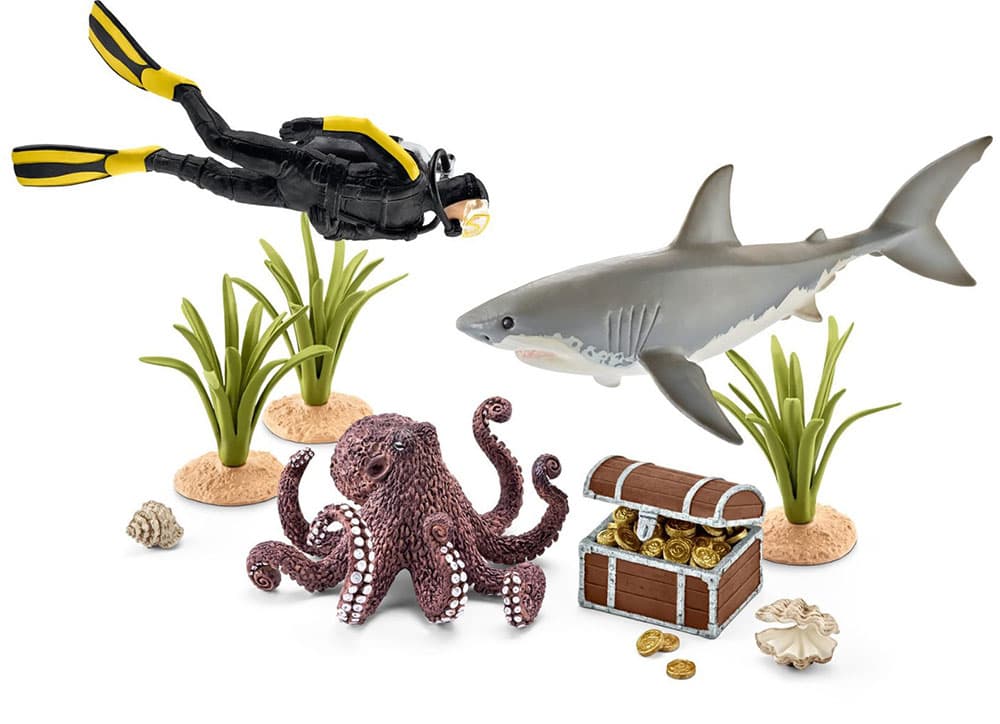 Schleich Figure Divlje životinje - Lovac na morsko blago 42329