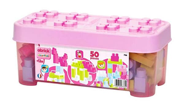 Ecoiffier Kutija Sa Kockama Roze SM007785