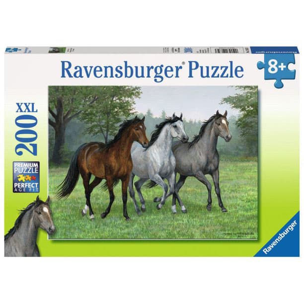 Ravensburger puzzle XXL - Životinje - Konji - Wild Trifecta 200 delova RA12632