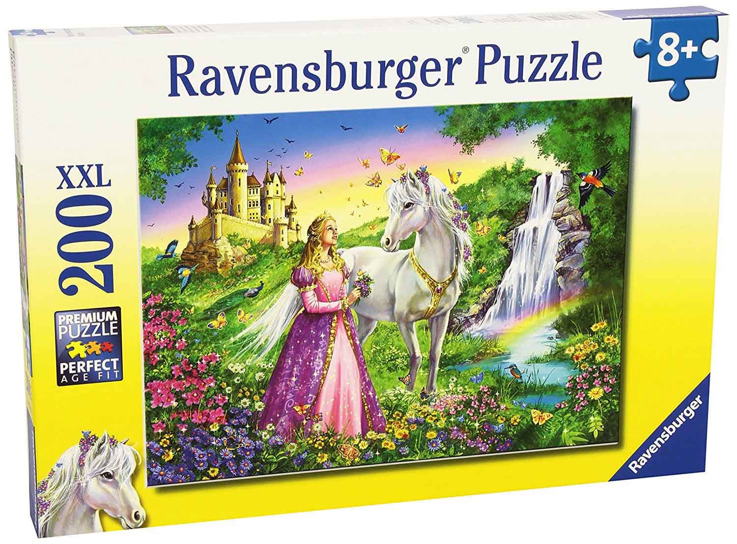 Ravensburger puzzle XXL - Princess with White Horse and Castle 200 delova RA12613