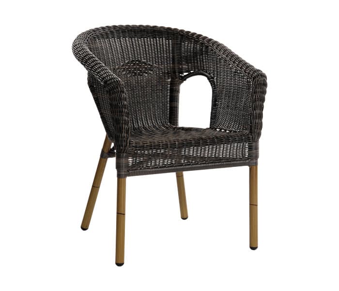 Baštenska stolica Royal 5 deluxe dark bamboo round indocoffe 