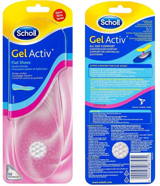 Scholl Gel Activ ulošci za ravne ženske cipele 410538