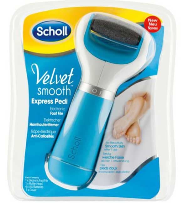 Scholl Velvet Smooth Wet-Dry električna turpija za pete Plava 410250
