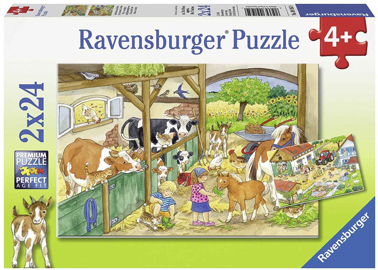 Ravensburger puzzle Dečije puzle - 2x24 - Životinje - Happy Country Life   2x24 delova RA09195