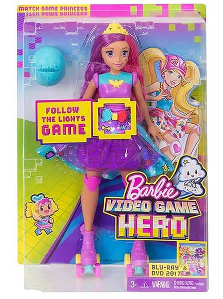 Barbie Lutka Na Rošulama Video Gem Hero DTW00 37006