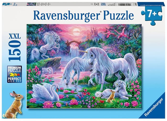 Ravensburger puzzle - XXL - Jednorozi - Unicorns At Sunset 150 delova RA10021