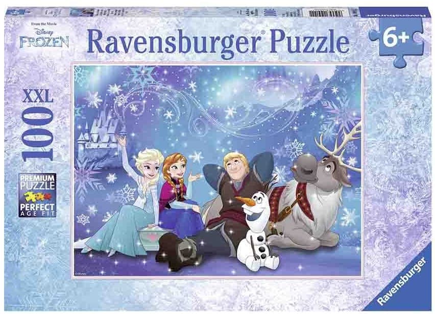 Ravensburger puzzle Dečije puzle - XXL - Disney - Frozen - Frozen Ice Magic - Ledena čarolija 100 delova RA10911