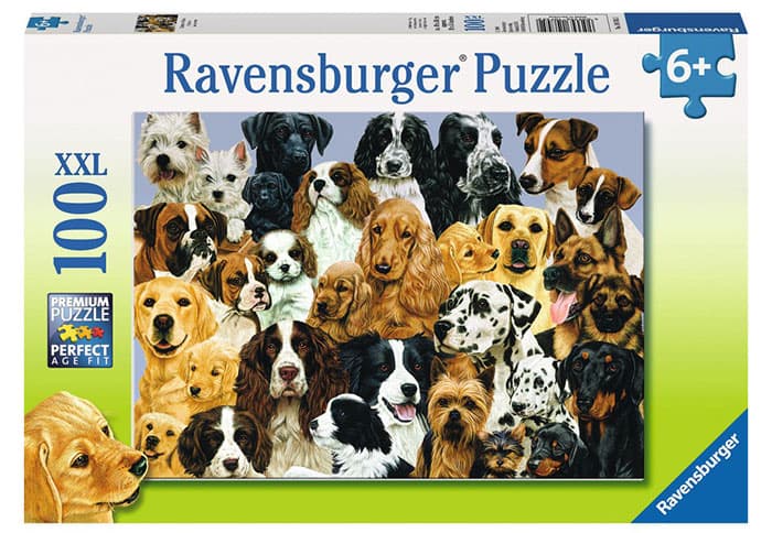 Ravensburger puzzle Dečije puzle - XXL - Životinje - Kučići - MotherS Pride 100 delova RA10745