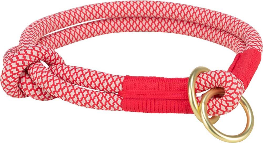 Ogrlica poludavilica za pse veličina S-M Soft Rope red/cream Trixie 1984503