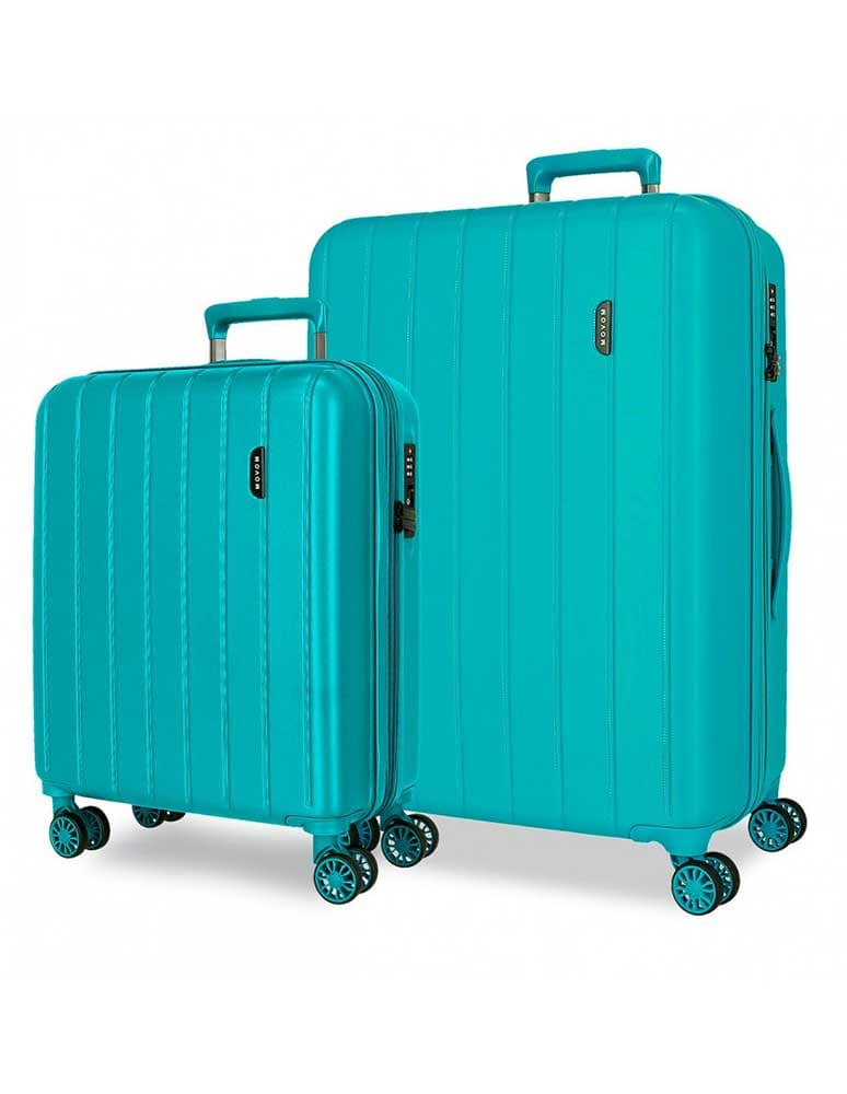 Komplet proširivih kofera 55cm-70cm Movom Wood turquoise 53189
