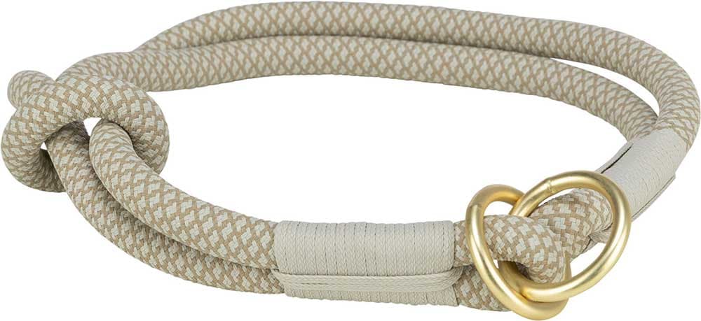 Ogrlica poludavilica za pse veličina S-M Soft Rope grey/light grey Trixie 1984519