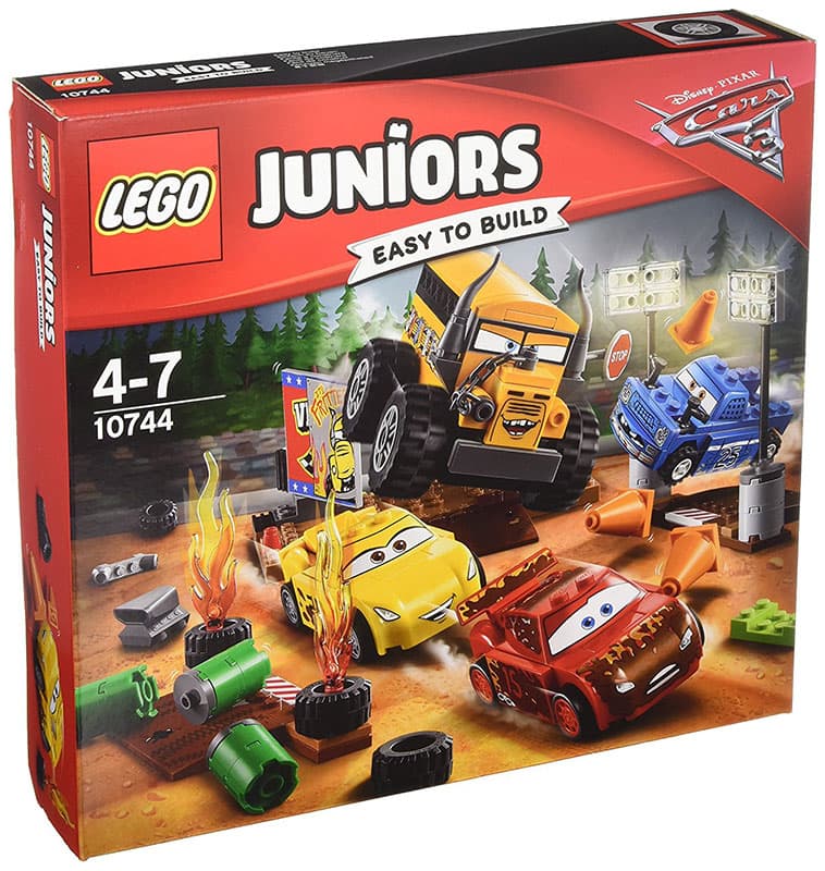 LEGO Juniors kocke Disney PIXAR Cars 3 - Thunder Hollow Crazy 8 Race – Šašave trke 191 delova 10744