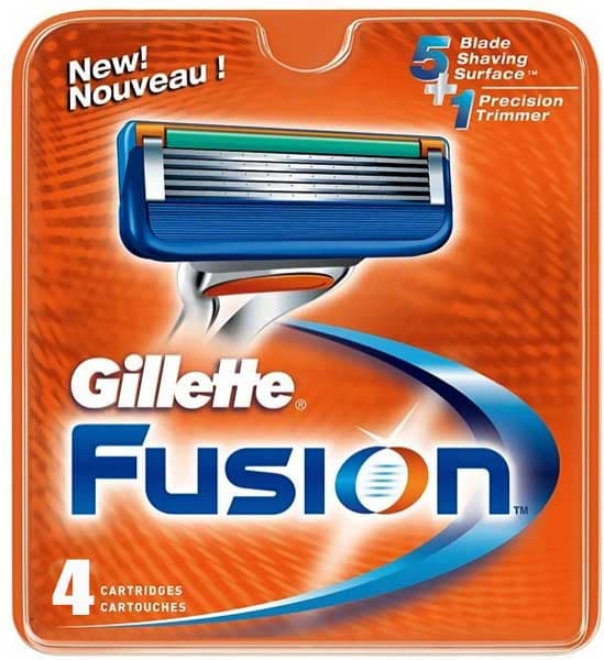 Gillette Fusion Četiri rezervne glave brijača 0501123