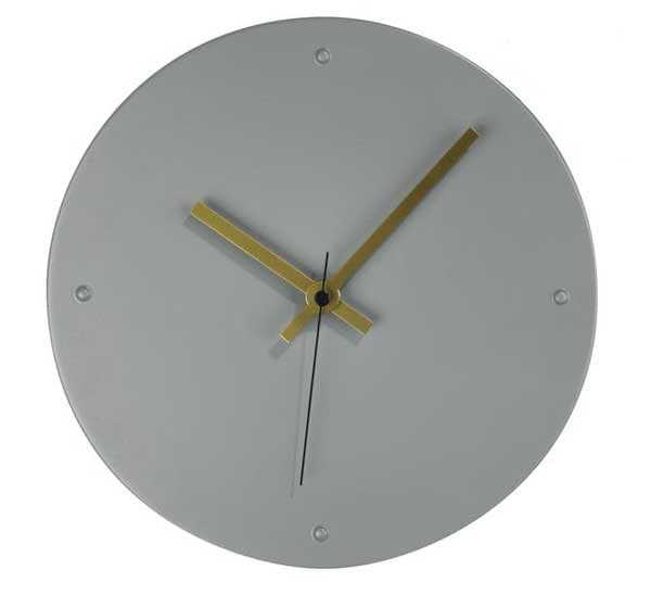 Zidni Sat Deni prečnik 25cm siva