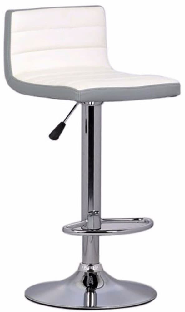 Barska Stolica Hrom-EKO Koža White-Grey