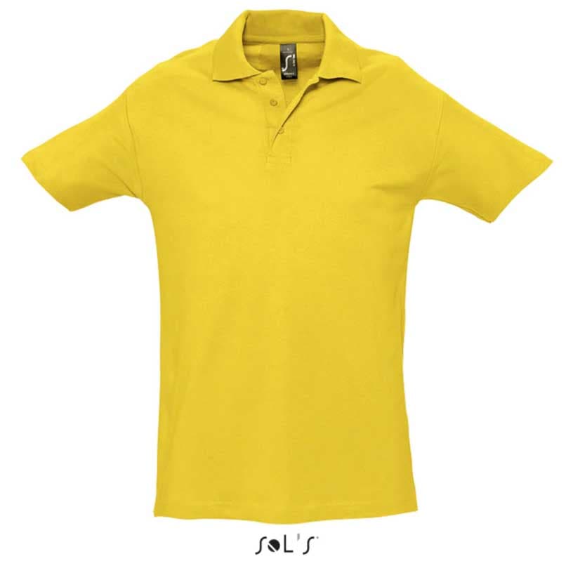 Sols Polo majica za muškarce Spring II Gold veličina M 11362