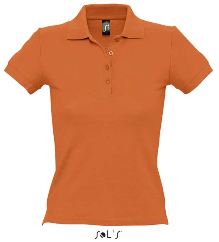 Polo majica za žene Sols People Orange veličina S 11310