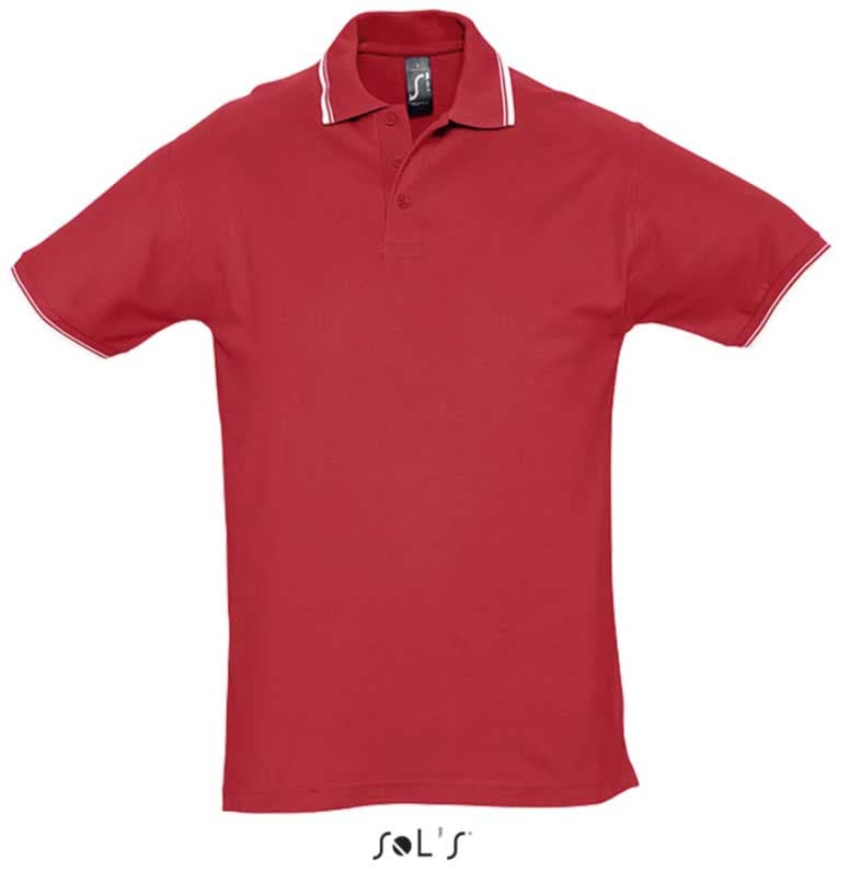 Muška polo majica Sols Practice Red veličina XL 11365