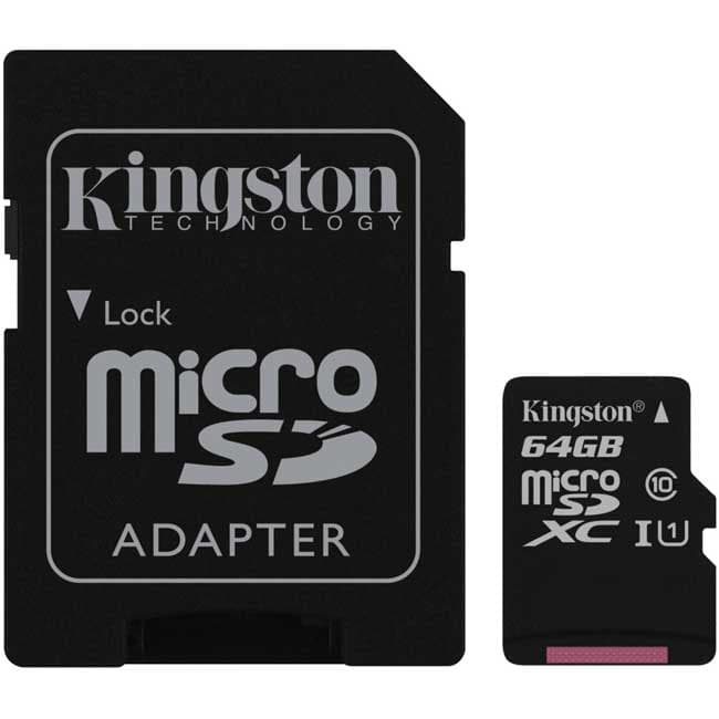 Micro SD memorijska kartica sa adapterom 64GB Kingston SDC10G2/64GB