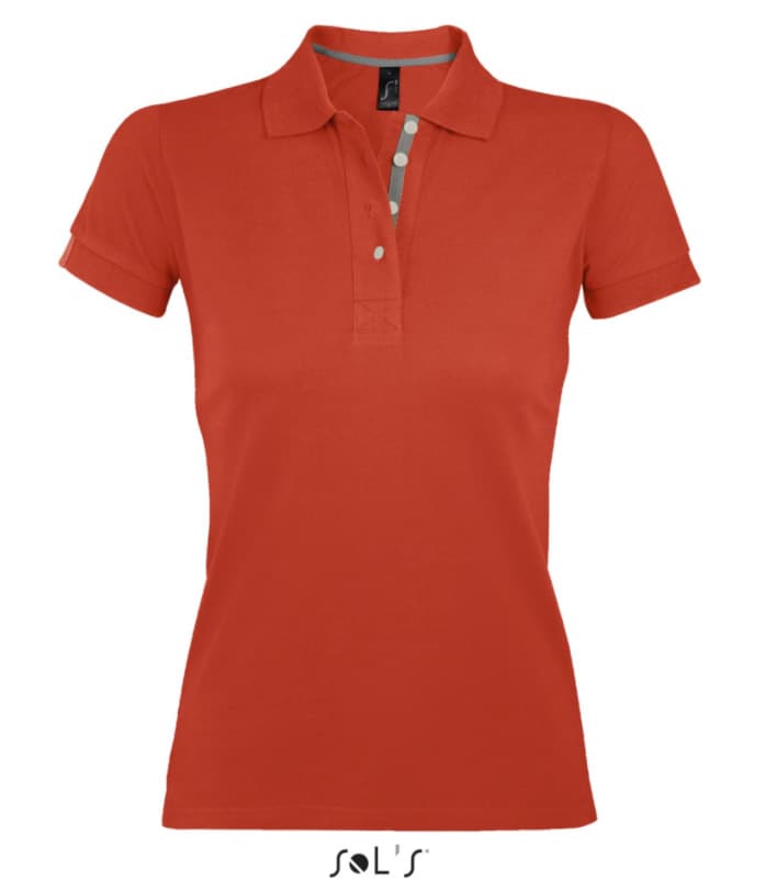 Sols Ženska majica sa kragnom i kratkim rukavima vel. M Portland Women Burnt Orange 00575