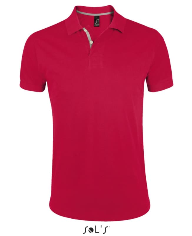 Sols Portland Muška majica sa kragnom vel. M Red 00574