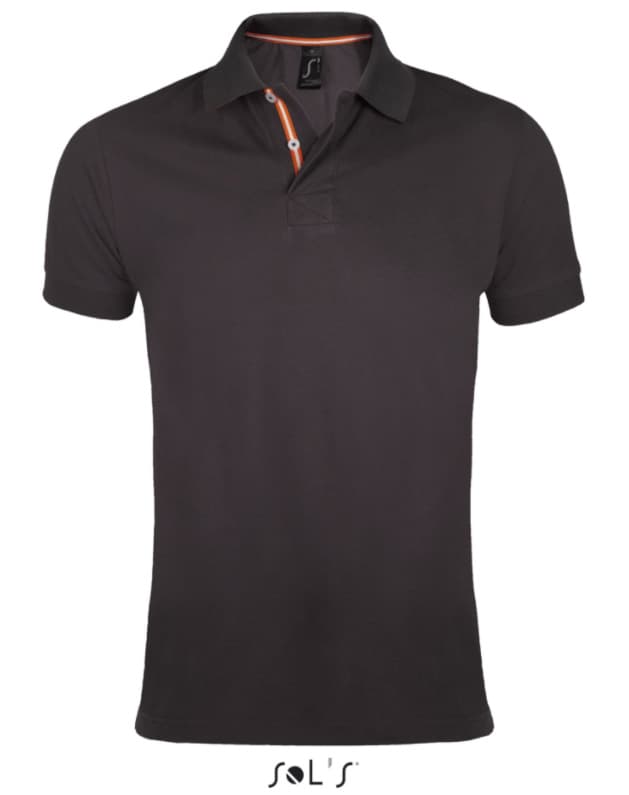 Sols Muška majica sa kragnom Patriot Dark Grey vel. XL 00576