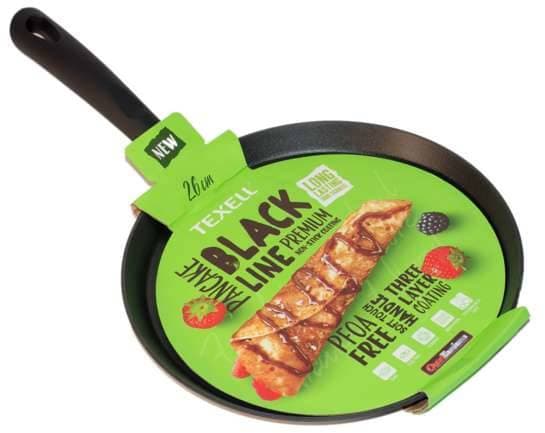Texell tiganj za palačinke Black line 26 cm