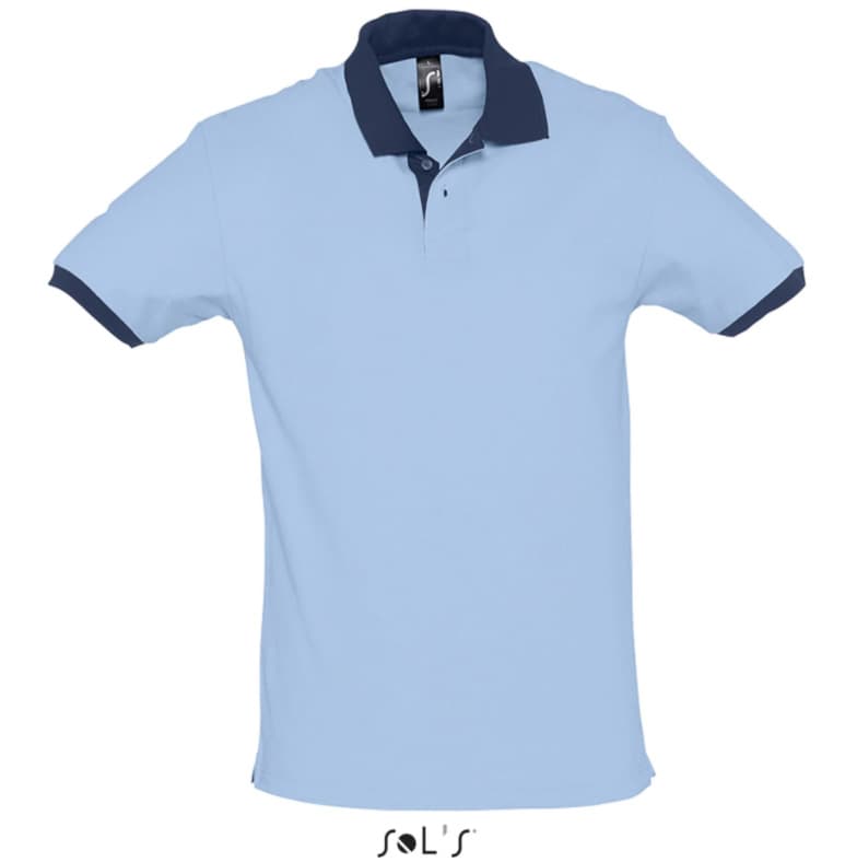 Muška majica sa kragnom veličina S Sols Prince Sky Blue/French Navy 11369