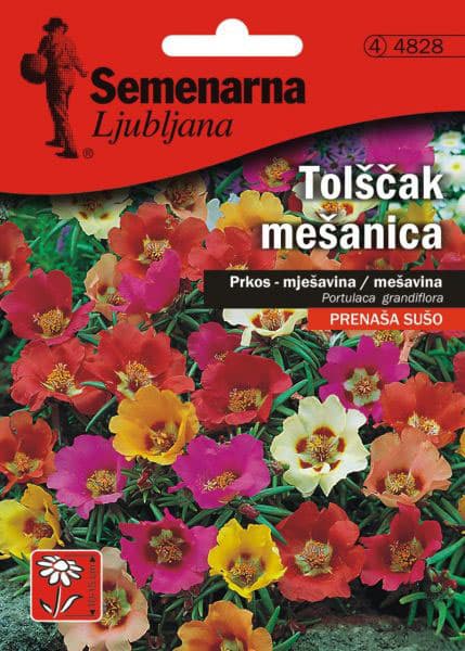 Seme za cveće Prkos jednostruki - mešavina - Portulaca grandiflora - 4828
