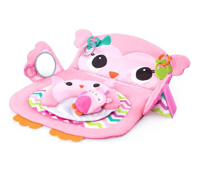 KIDS II Podloga za igru Tummy Time Prop and Play - Pink