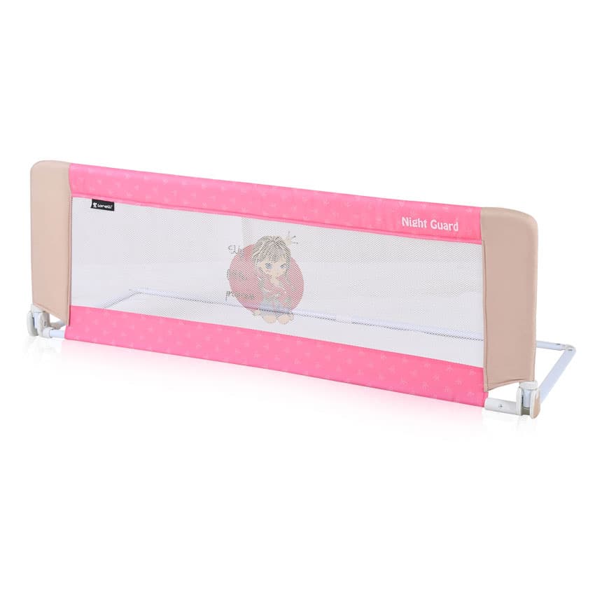 Lorelli Zaštitna ogradica za krevet Night Guard Beige and Rose Princess