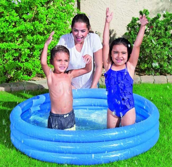 Bestway Bazen za bebe sa tri prstena na naduvavanje 38369 plavi
