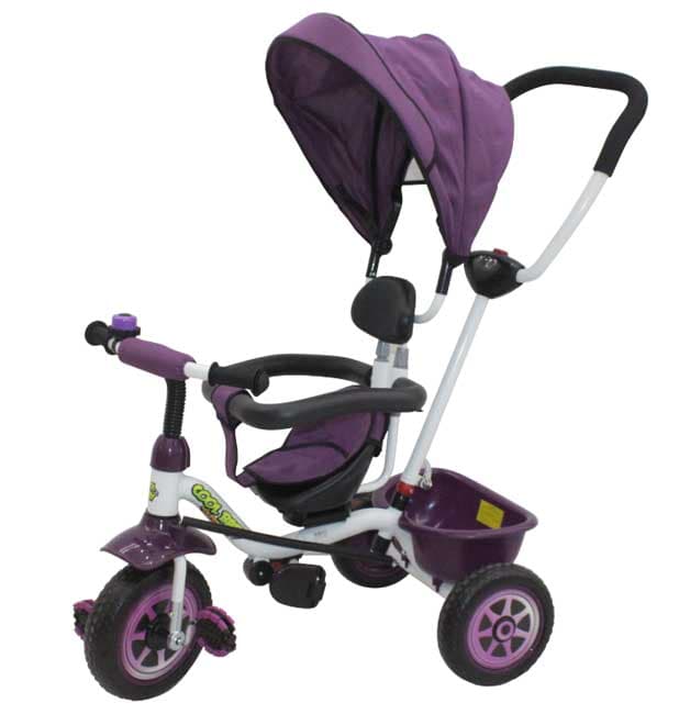 Dečiji tricikl Guralica sa tendom Cool Baby JG906-P Ljubičasti 290092