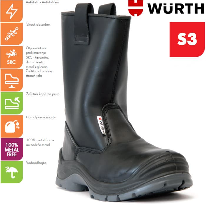 Wurth Bezbednosna čizma Varmo S3 vel. 41
